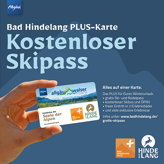 Bad Hindelang PLUS-Karte – Kostenloser Skipass